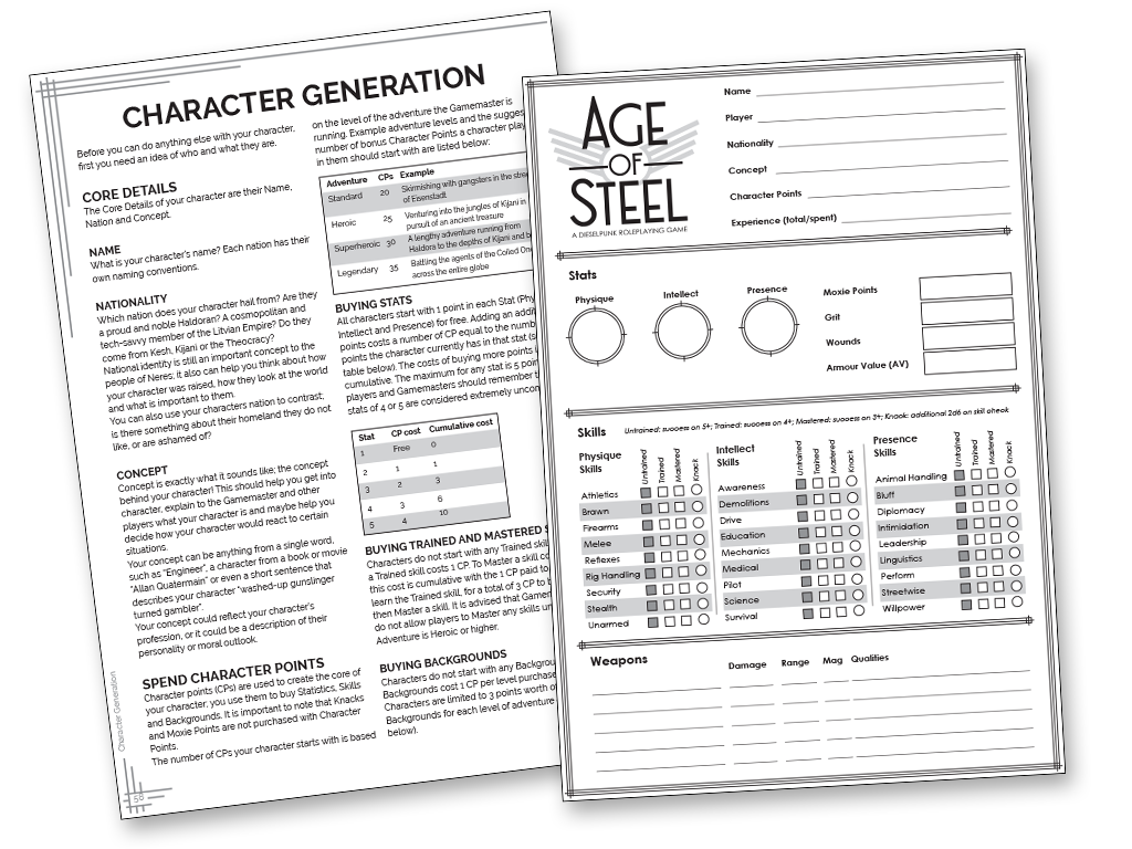 Layout for print